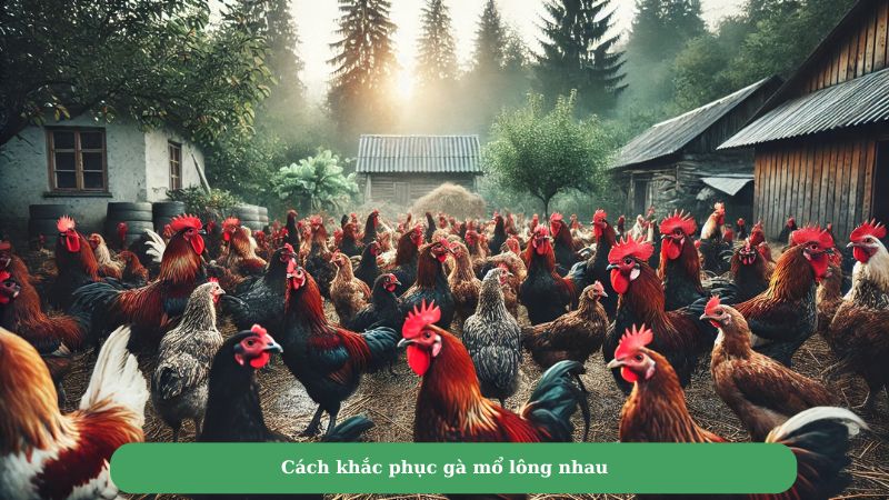 Cách khắc phục gà mổ lông nhau