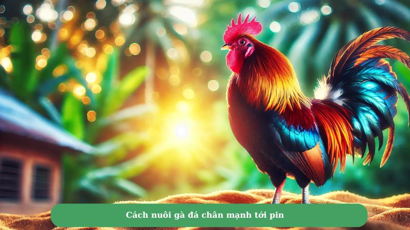 Cách nuôi gà đá chân mạnh tới pin