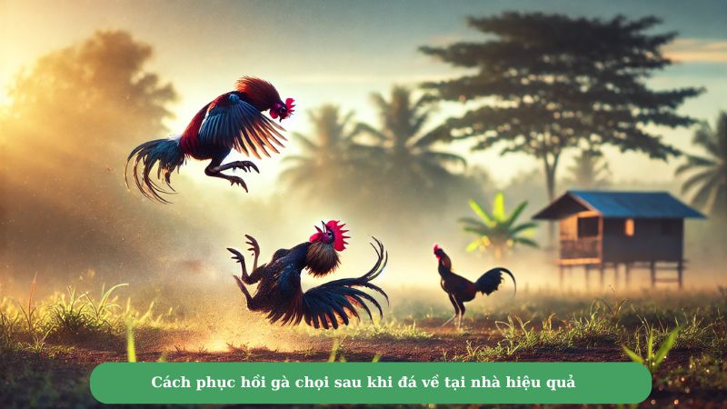 Cách phục hồi gà chọi sau khi đá về tại nhà hiệu quả