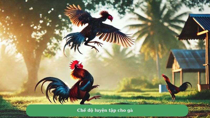 Chế độ luyện tập cho gà