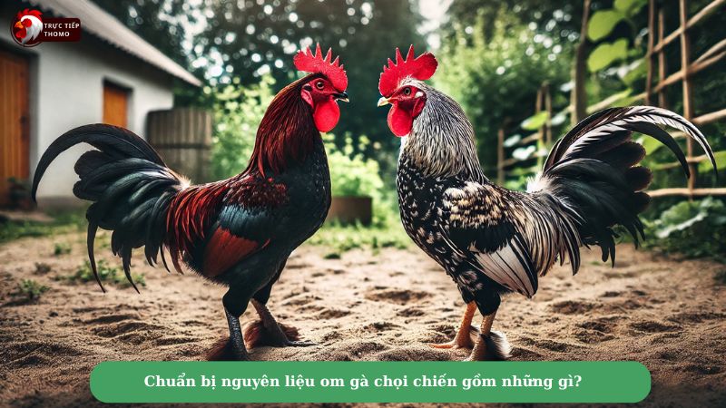 Chuẩn bị nguyên liệu om gà chọi chiến gồm những gì?