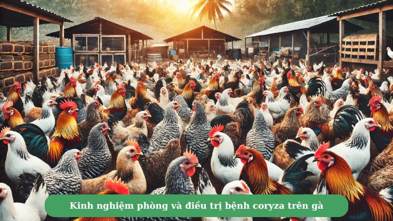 Kinh nghiệm phòng và điều trị bệnh coryza trên gà