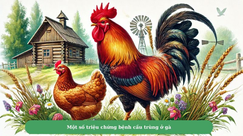 Một số triệu chứng bệnh cầu trùng ở gà