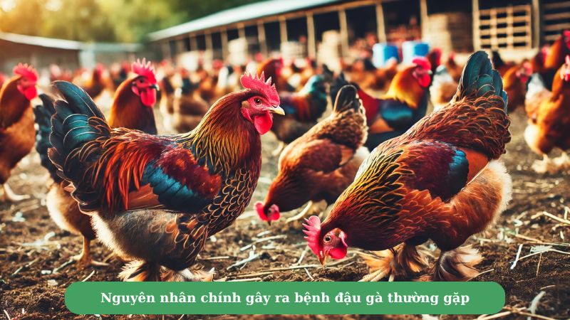 Nguyên nhân chính gây ra bệnh đậu gà thường gặp