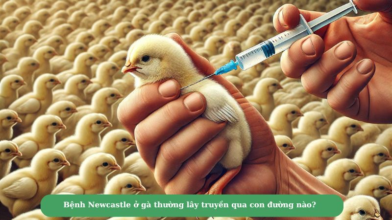 Bệnh Newcastle ở gà thường lây truyền qua con đường nào?