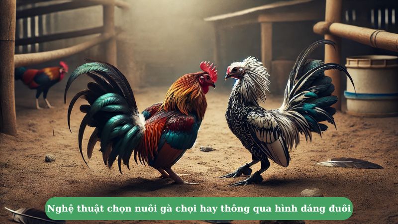 Nghệ thuật chọn nuôi gà chọi hay thông qua hình dáng đuôi